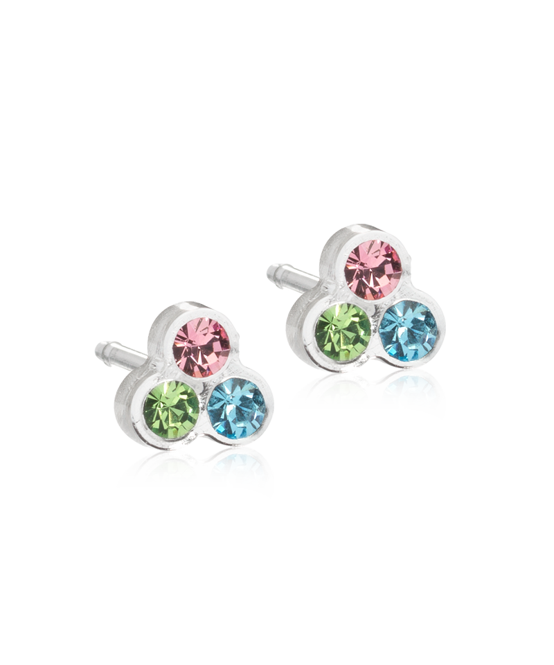 Blomdahl Medical Plastic Clover 6mm Light Fantasy