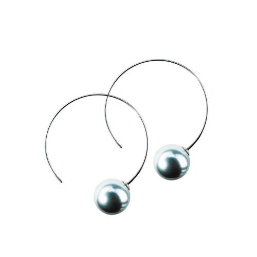 Blomdahl 35mm/12mm perle. Halv ring