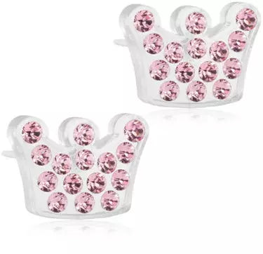 Blomdahl Medical Plastic Brilliance Princess 9mm Light Rose