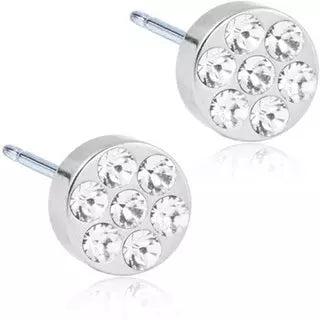 Blomdahl Natural Titanium Brilliance Plenary 5mm Crystal