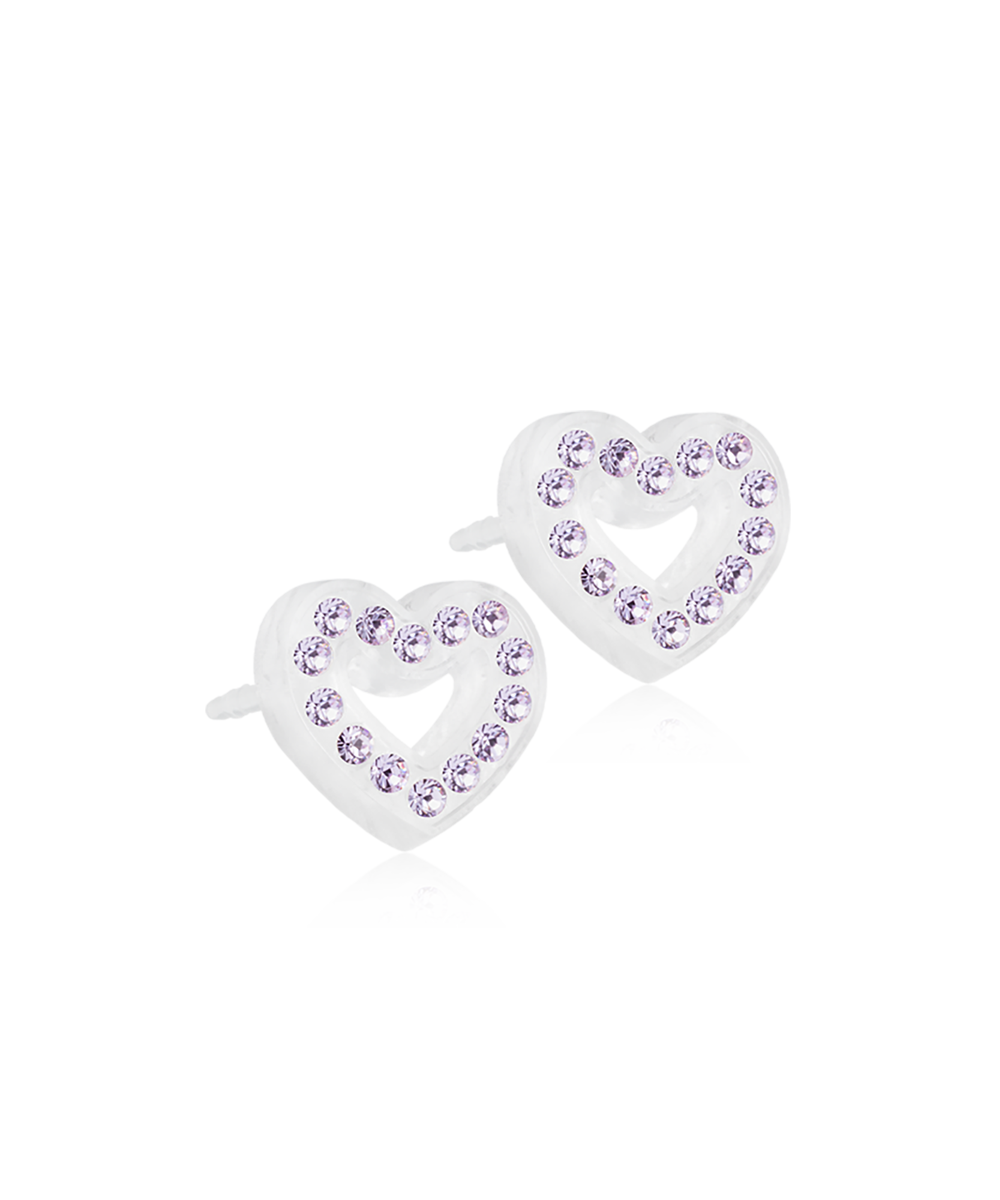 Blomdahl Medical Plastic Brilliance Heart Hollow 10mm Violet