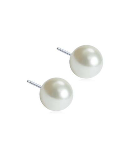 Blomdahl Natural Titanium Pearl