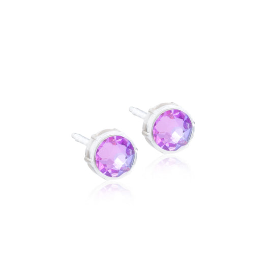 Blomdahl Medical Plastic Bezel Lilac Shimmer 6mm
